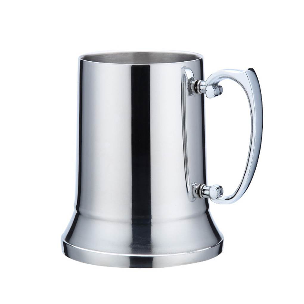 NEW Double Wall Stainless Steel 14oz Large Beer Stien by Space Connection 2 